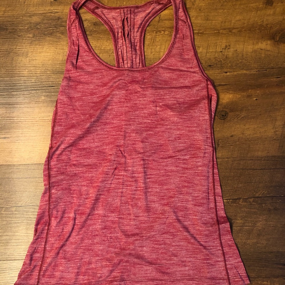 Lululemon brick red looser fit tank 4